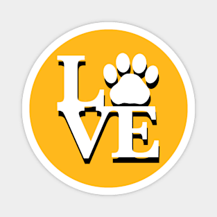 Love for cats (shadow) Magnet